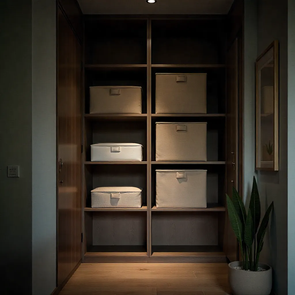 Small fabric storage cube