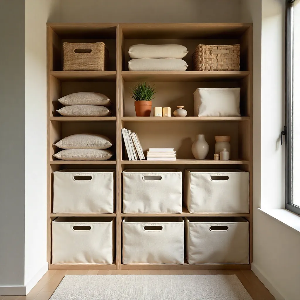 Colorful storage display